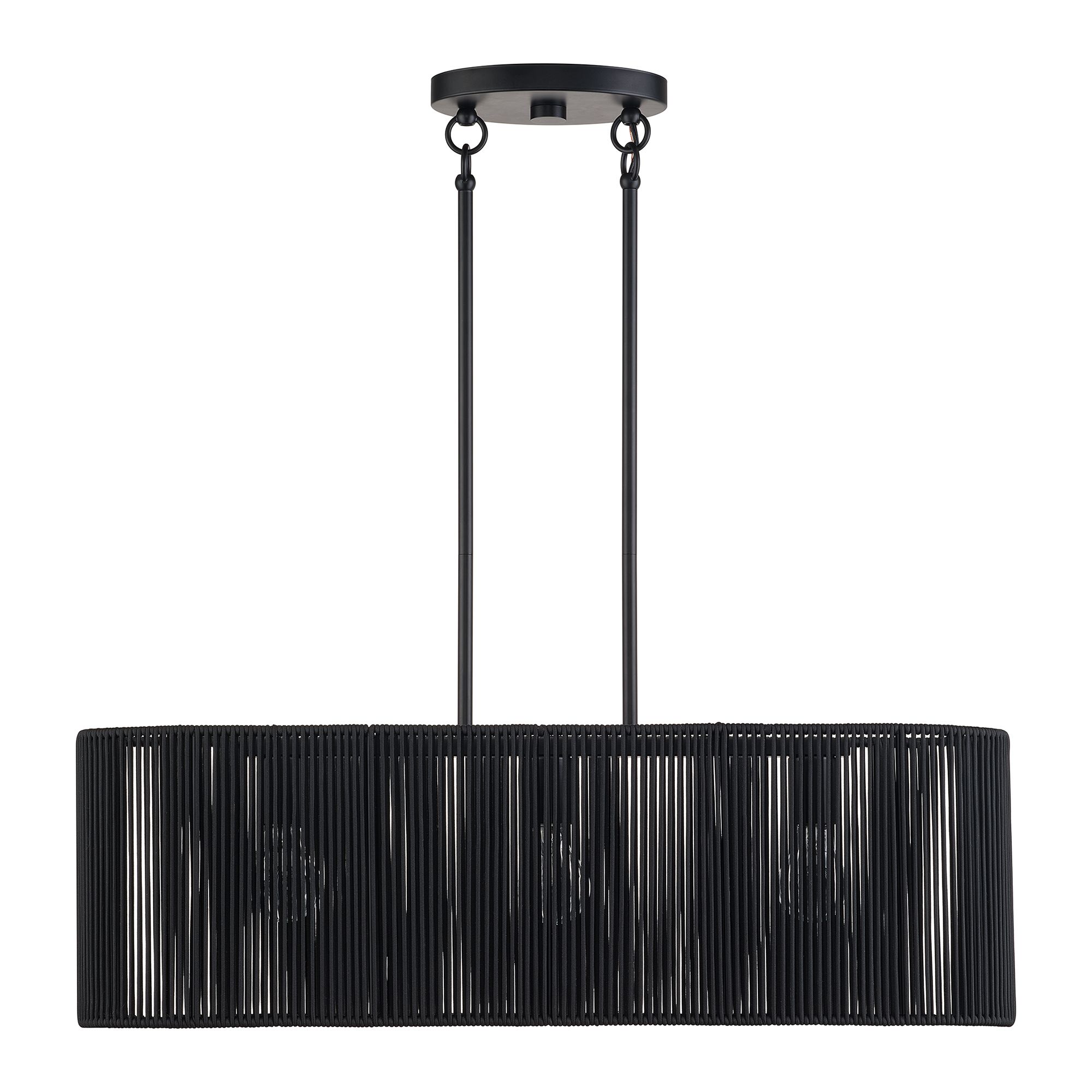 Image 3 Acordia 3 Light Black Medium Linear Chandelier more views