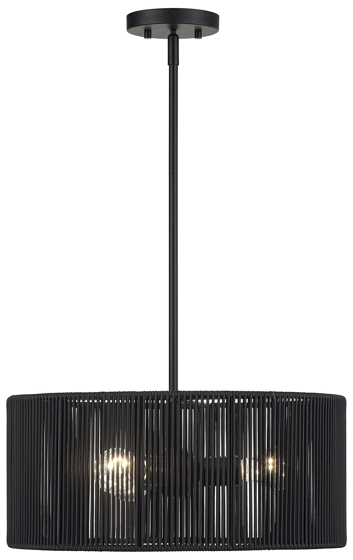 Acordia 3 Light Black Pendant Chandelier