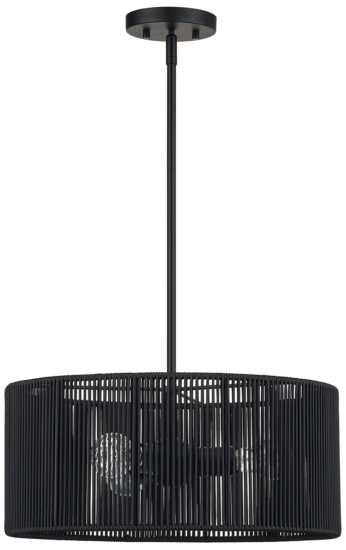Image 3 Acordia 3 Light Black Pendant Chandelier more views
