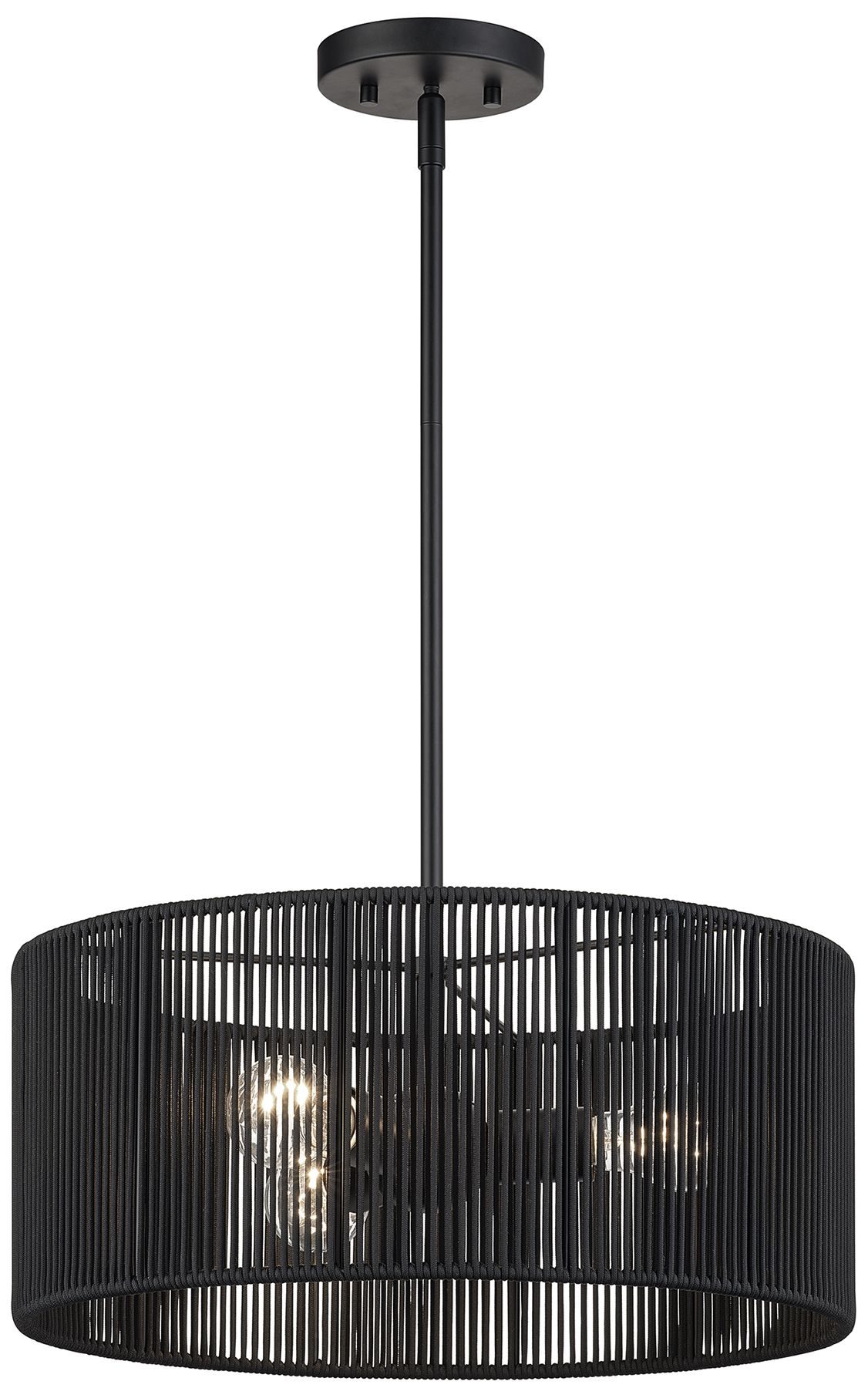 Image 5 Acordia 3 Light Black Pendant Chandelier more views