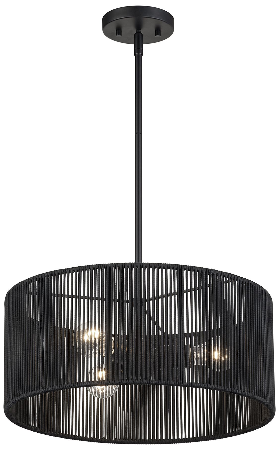 Image 6 Acordia 3 Light Black Pendant Chandelier more views
