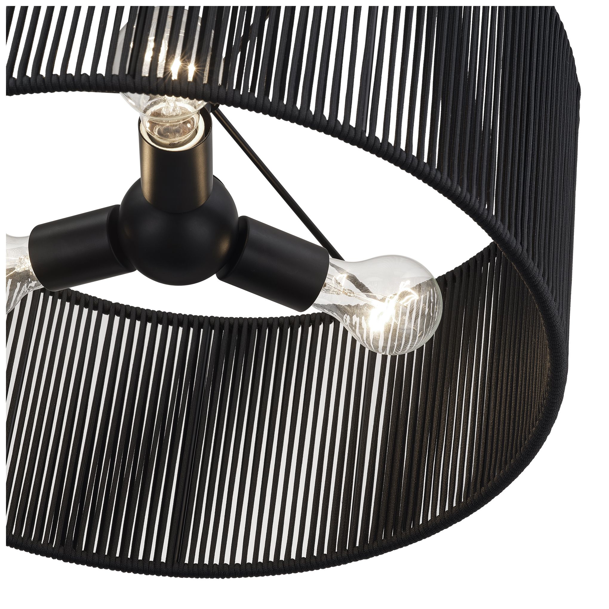 Image 7 Acordia 3 Light Black Pendant Chandelier more views