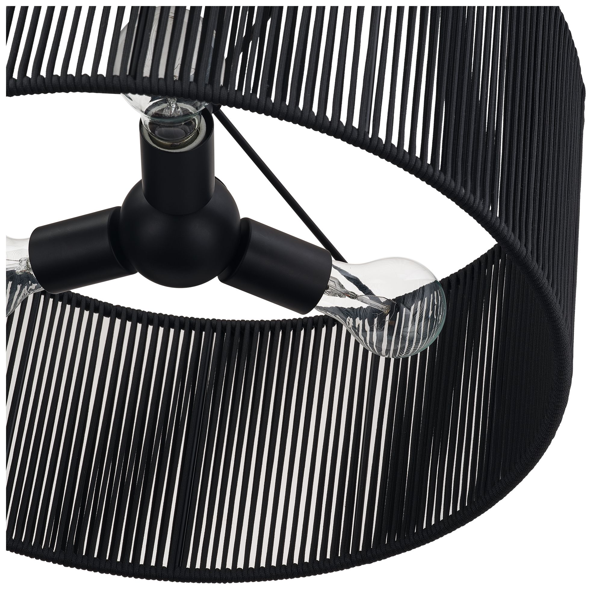 Acordia 3 Light Black Pendant Chandelier