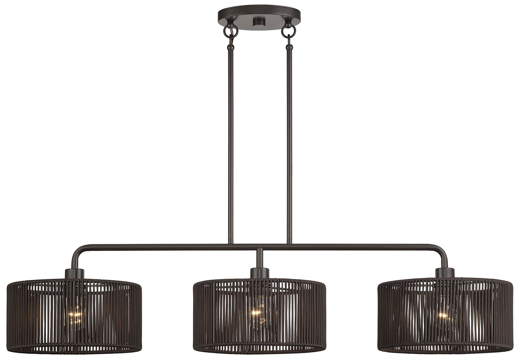 Image 4 Acordia 3 Light English Bronze Extra Large Linear Chandelier more views