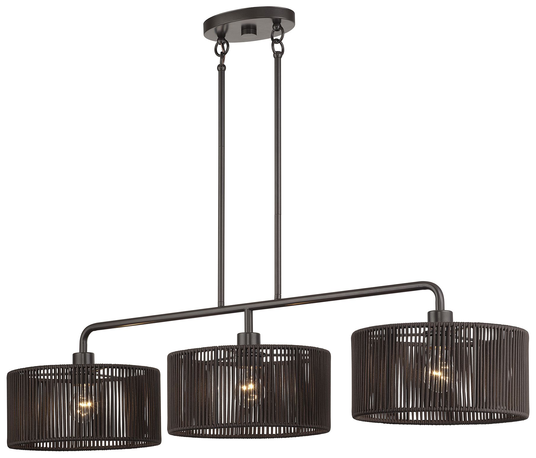 Image 5 Acordia 3 Light English Bronze Extra Large Linear Chandelier more views