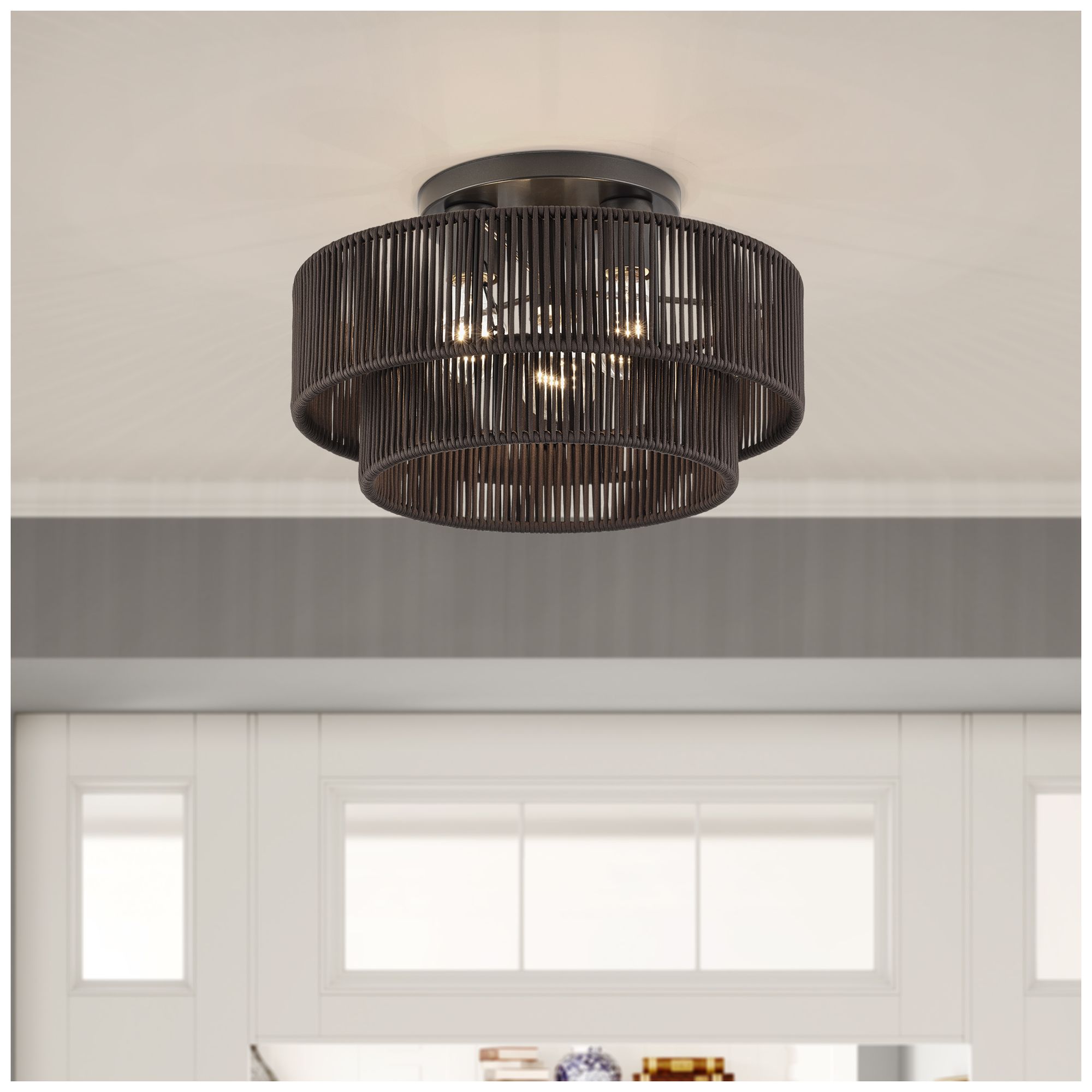 Acordia 3 Light English Bronze Large Semi-Flush