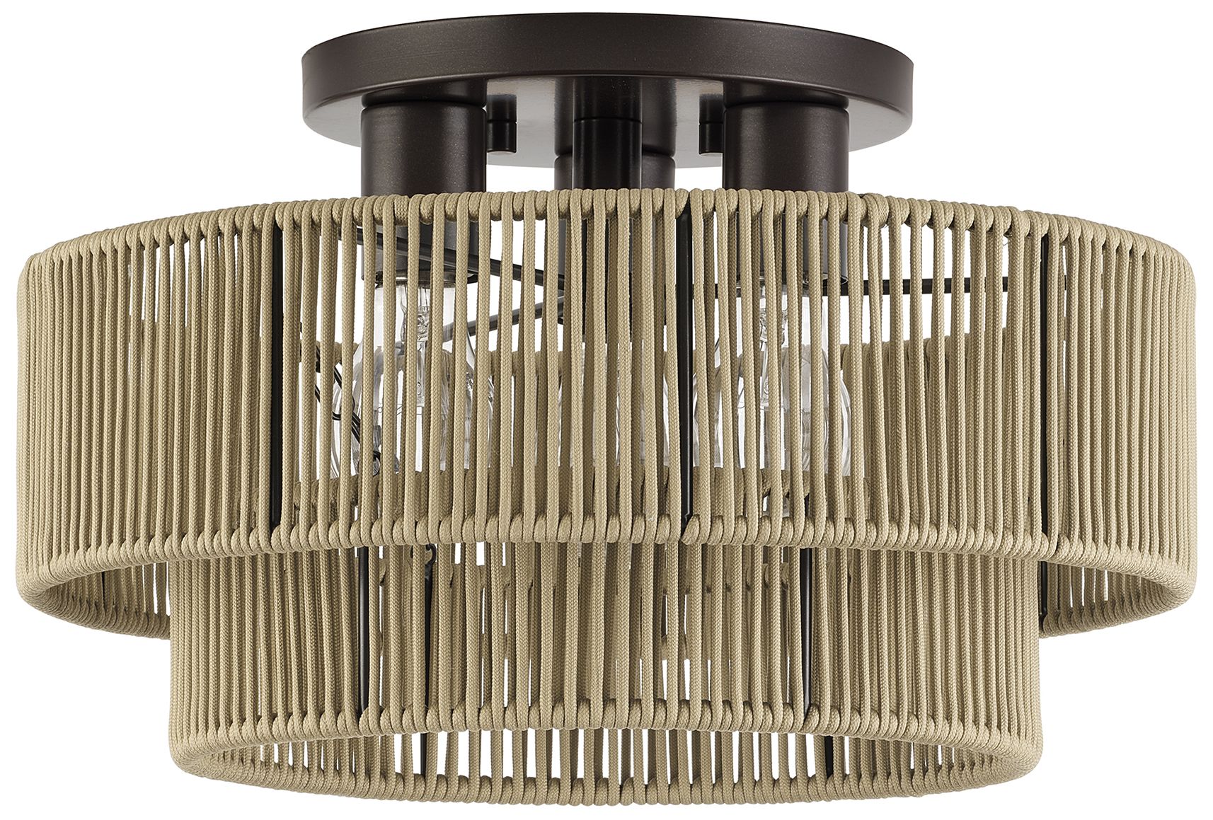 Image 2 Acordia 3 Light English Bronze Large Semi-Flush more views