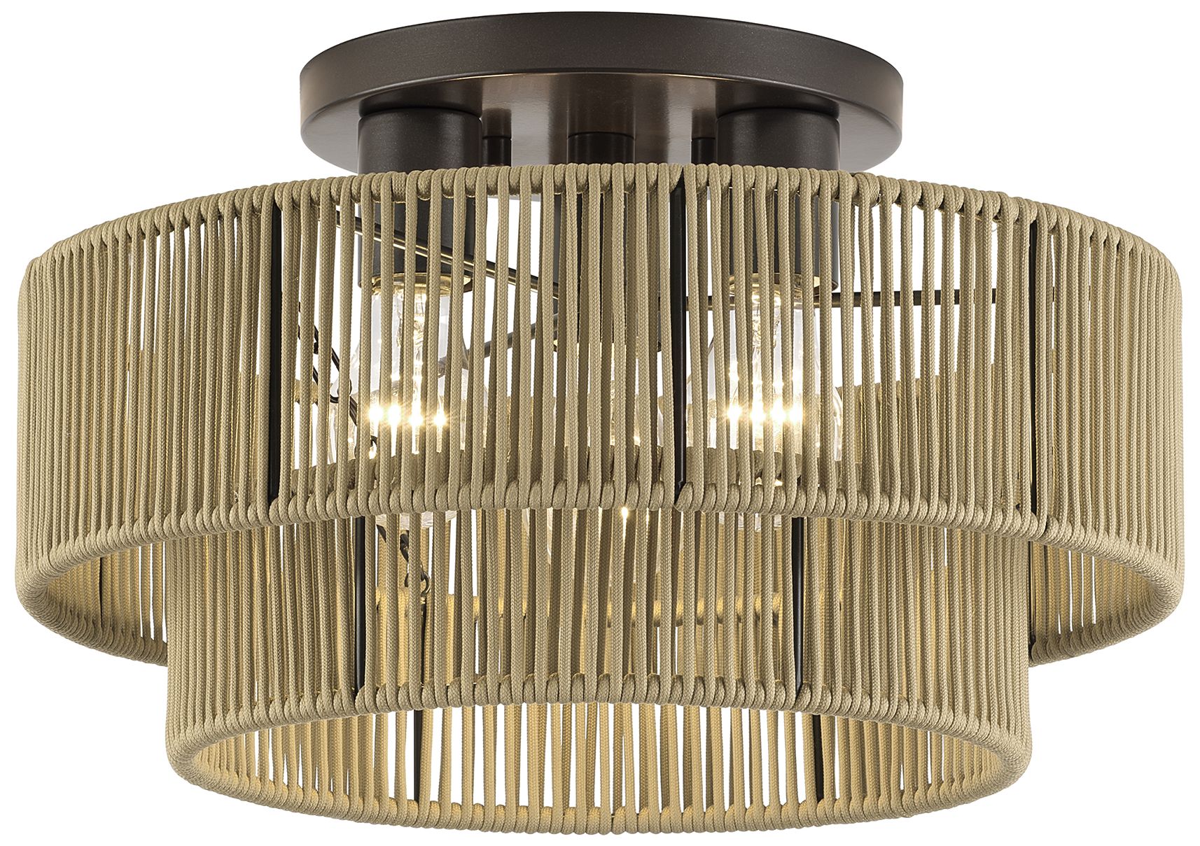 Image 3 Acordia 3 Light English Bronze Large Semi-Flush more views