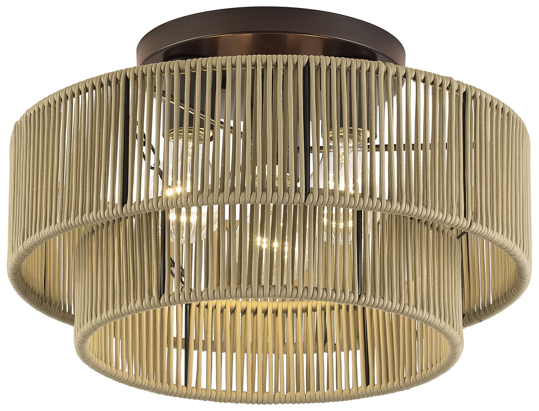 Image 4 Acordia 3 Light English Bronze Large Semi-Flush more views