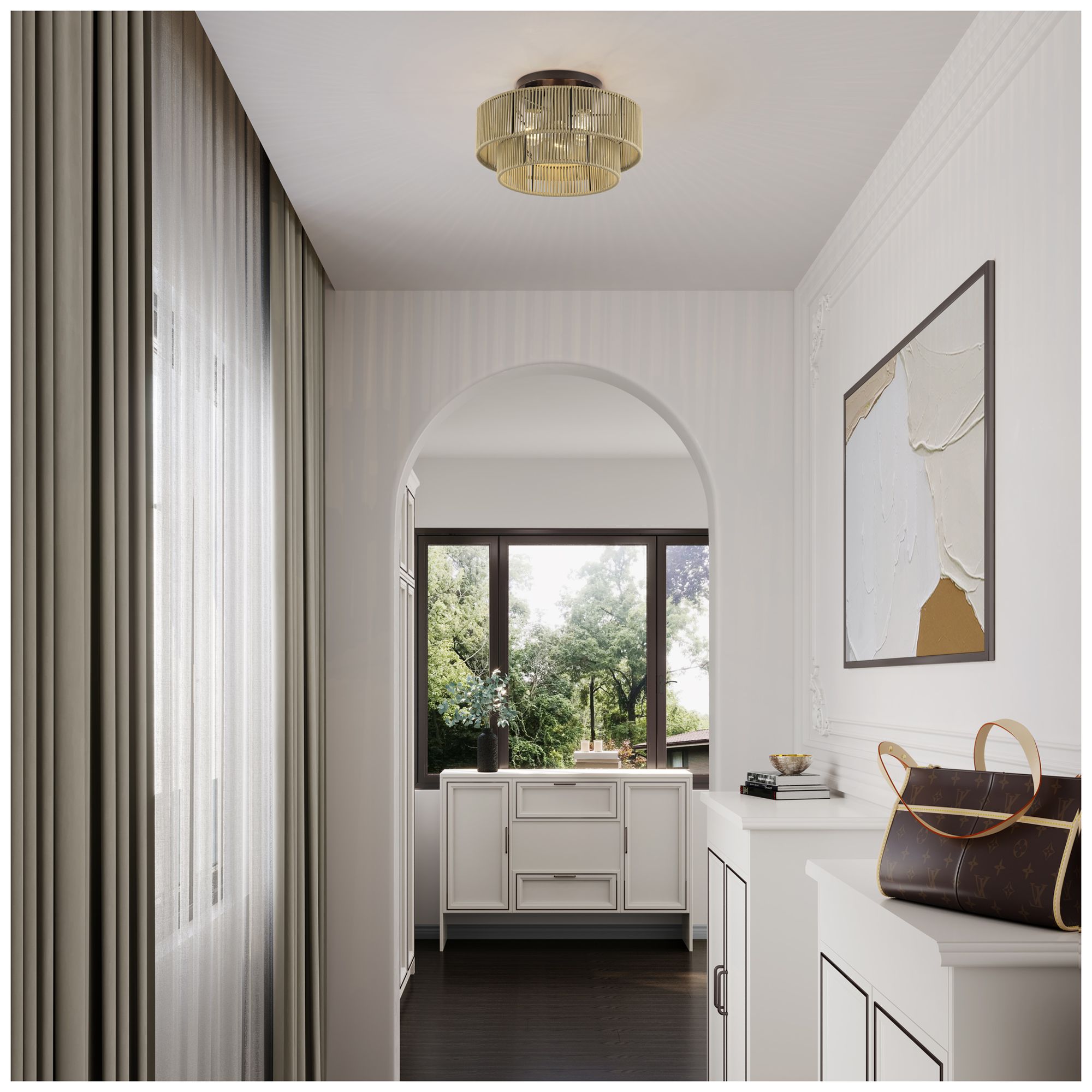 Acordia 3 Light English Bronze Large Semi-Flush