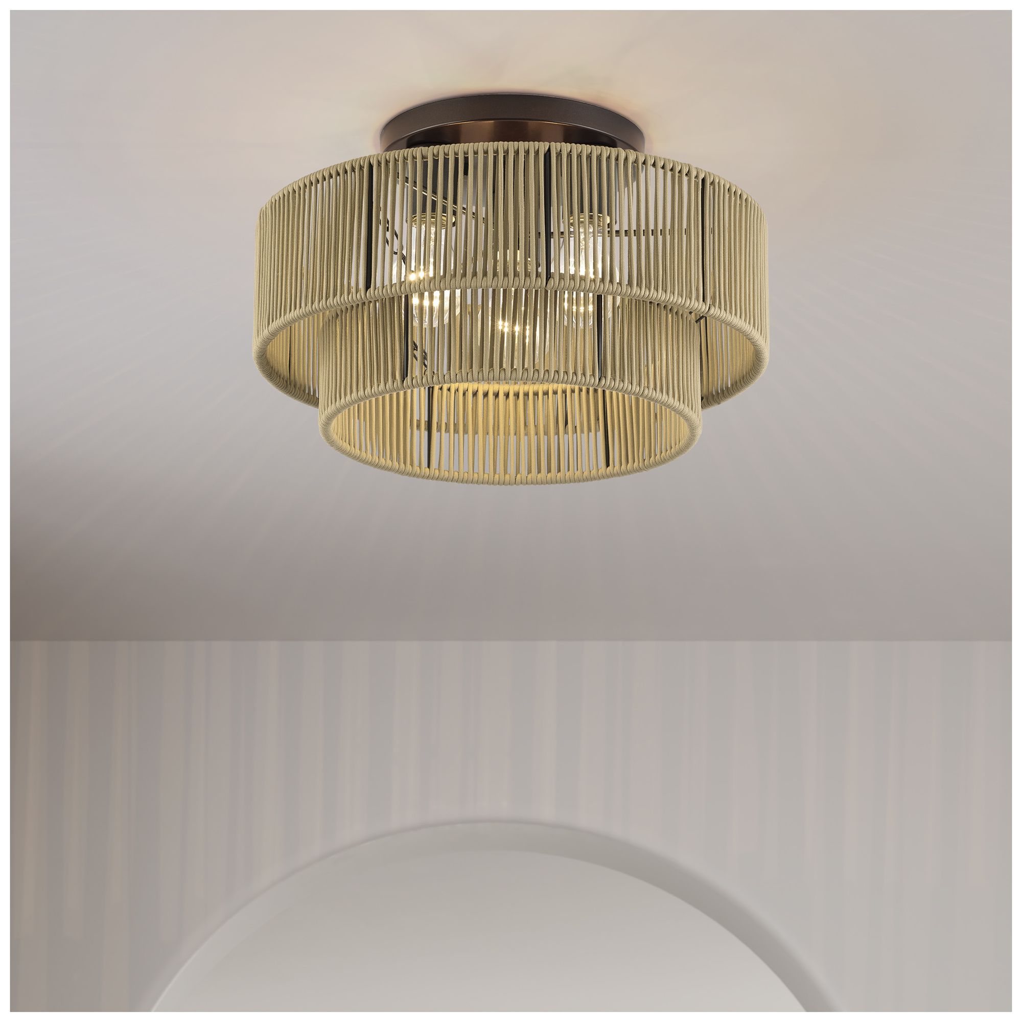 Acordia 3 Light English Bronze Large Semi-Flush