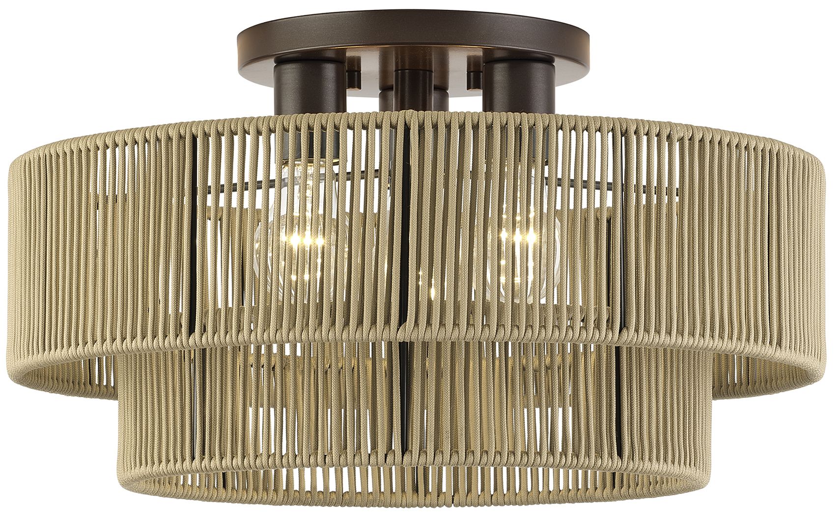 Acordia 3 Light English Bronze Large Semi-Flush
