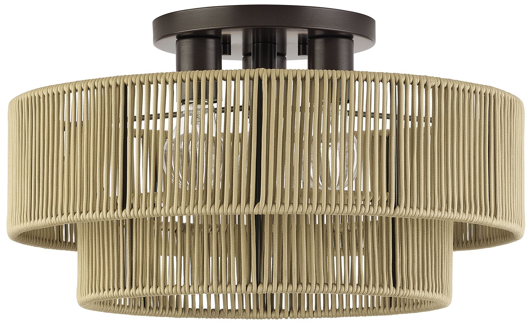 Image 2 Acordia 3 Light English Bronze Large Semi-Flush more views