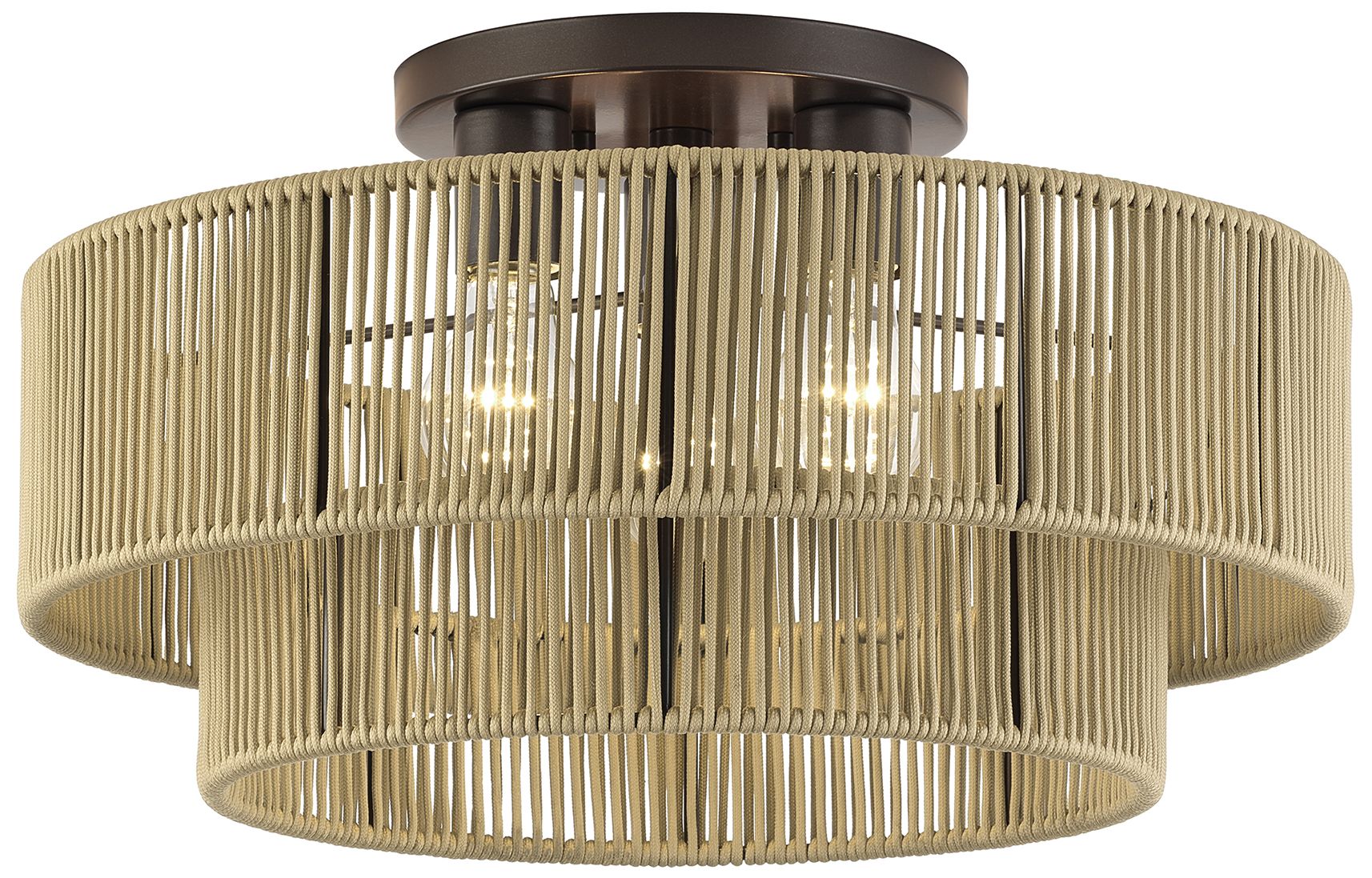 Image 3 Acordia 3 Light English Bronze Large Semi-Flush more views