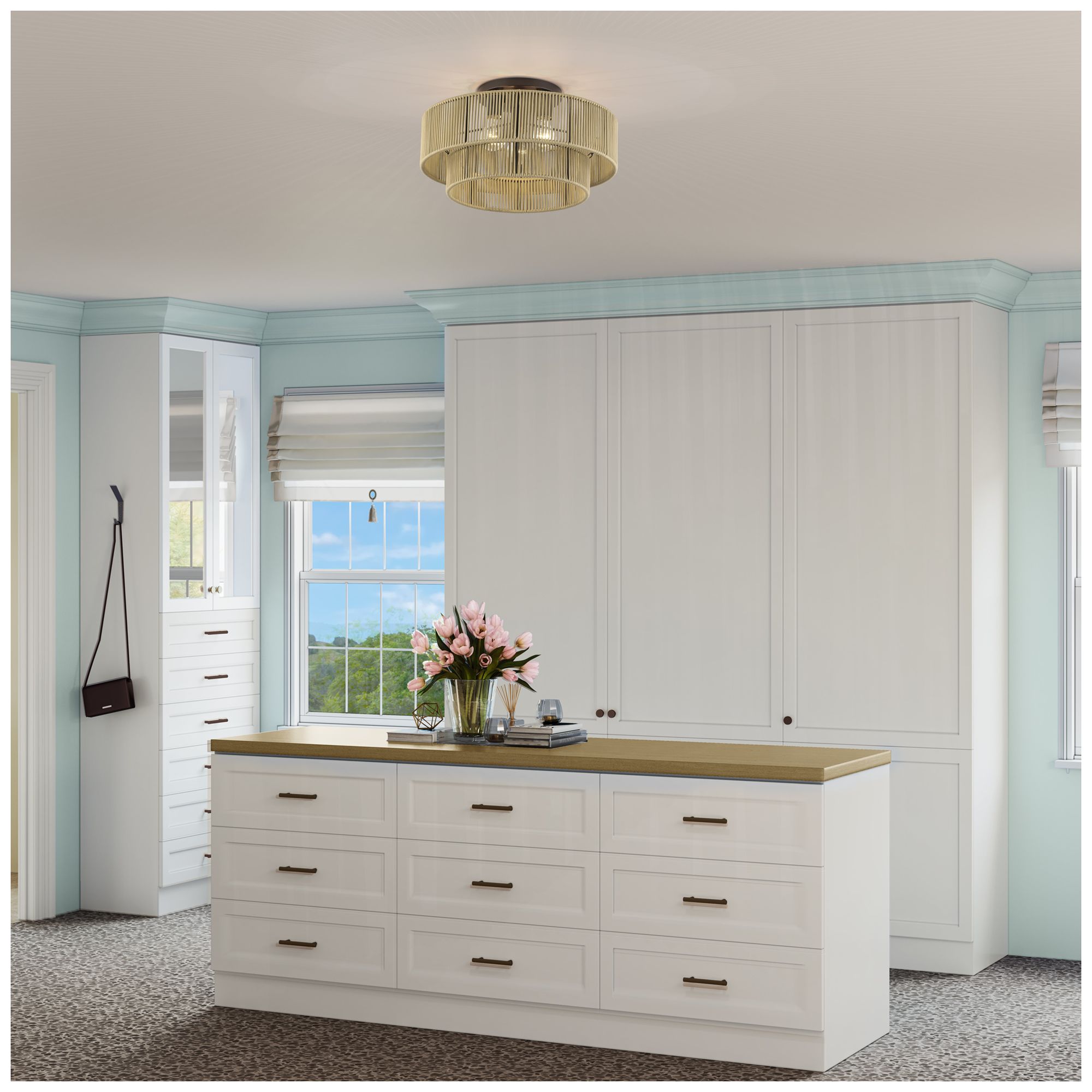 Acordia 3 Light English Bronze Large Semi-Flush