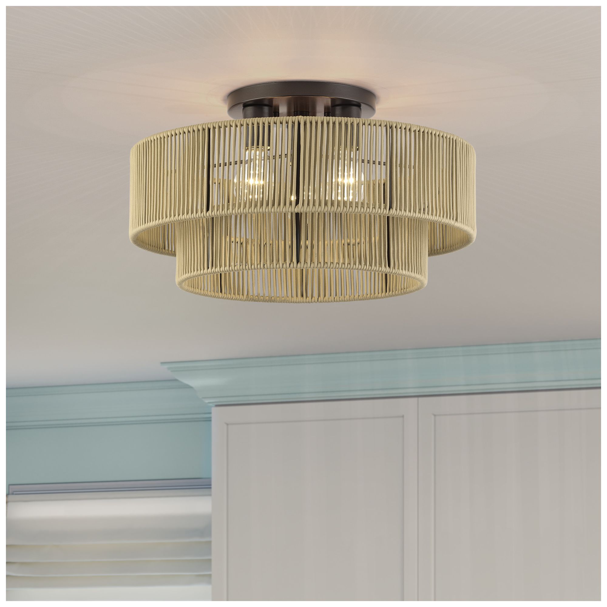 Acordia 3 Light English Bronze Large Semi-Flush