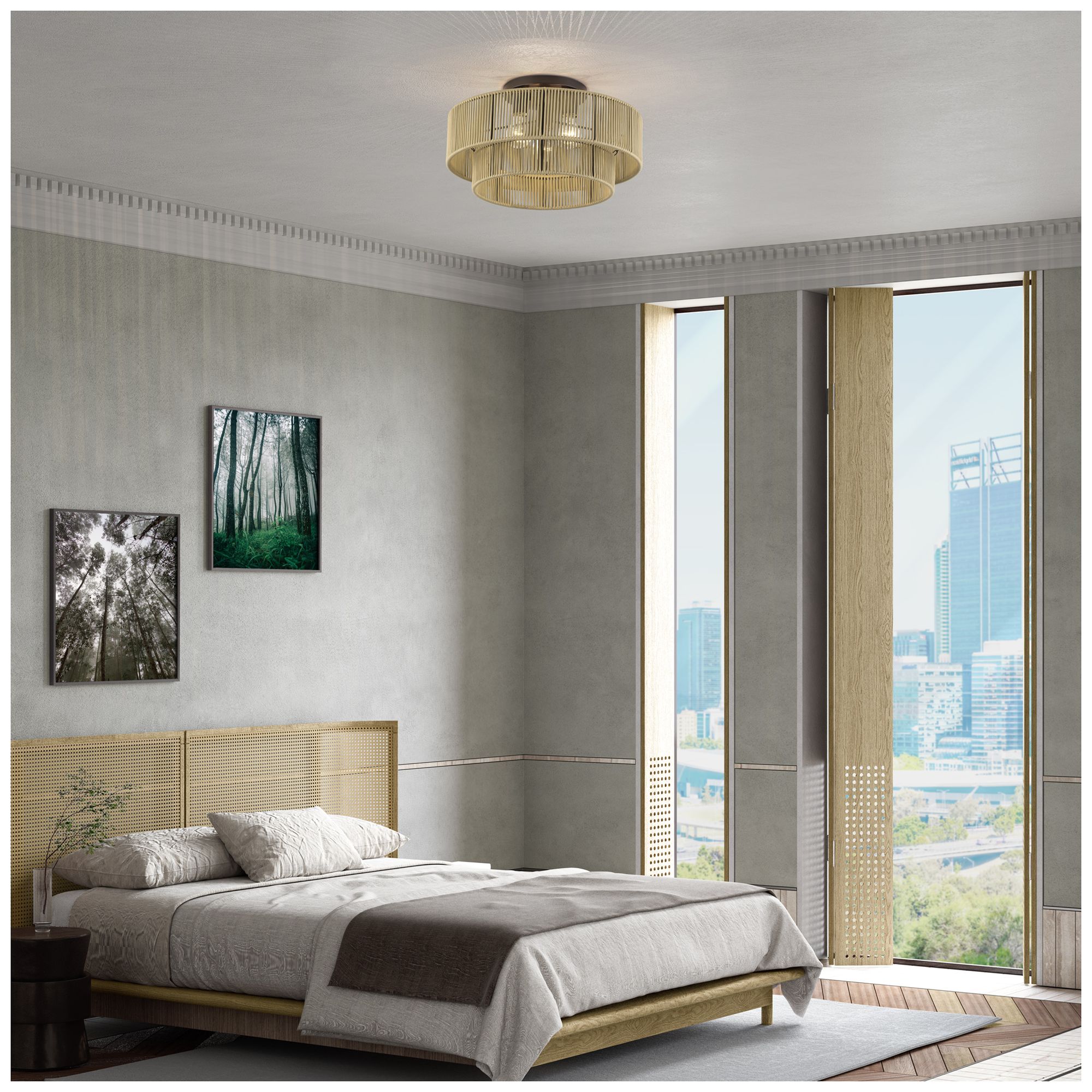 Acordia 3 Light English Bronze Large Semi-Flush