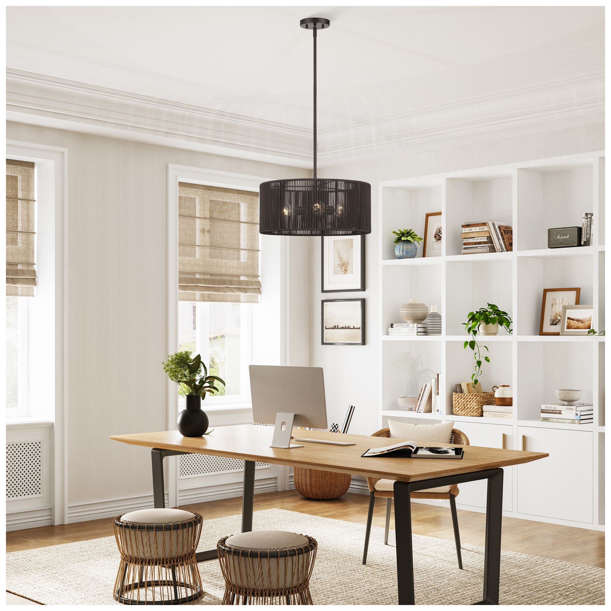 Acordia 3 Light English Bronze Pendant Chandelier