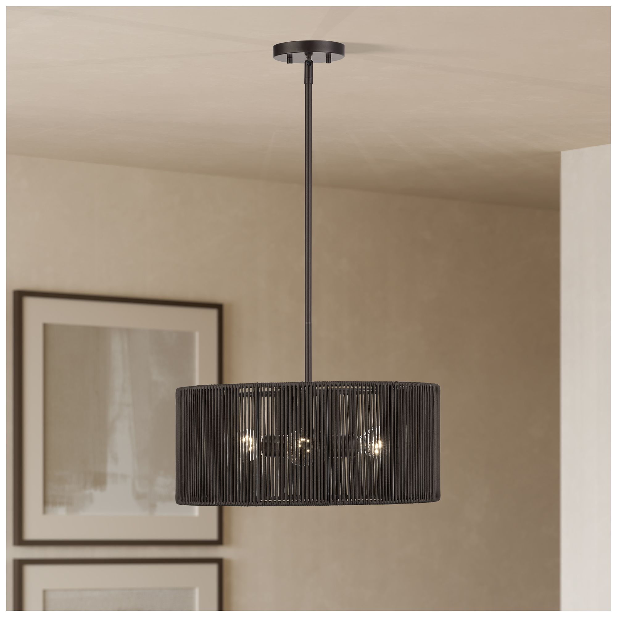 Acordia 3 Light English Bronze Pendant Chandelier
