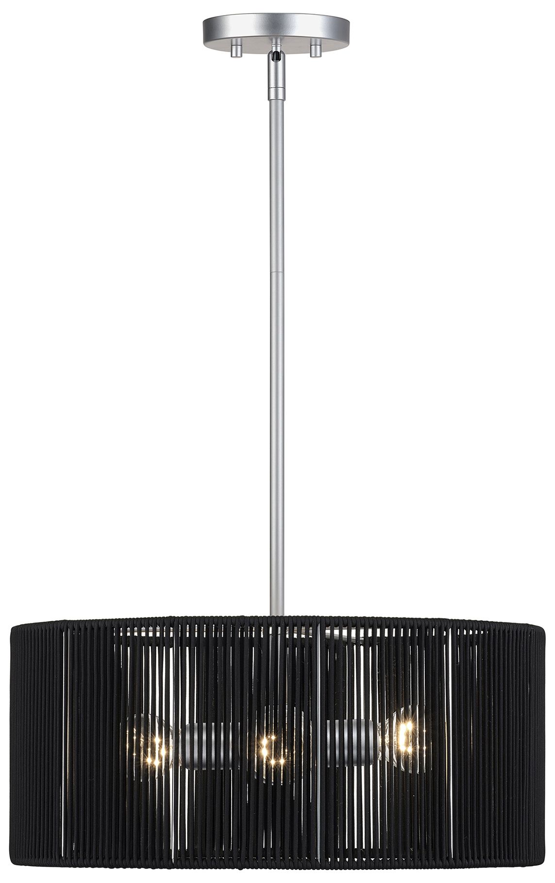 Acordia 3 Light Painted Nickel Pendant Chandelier