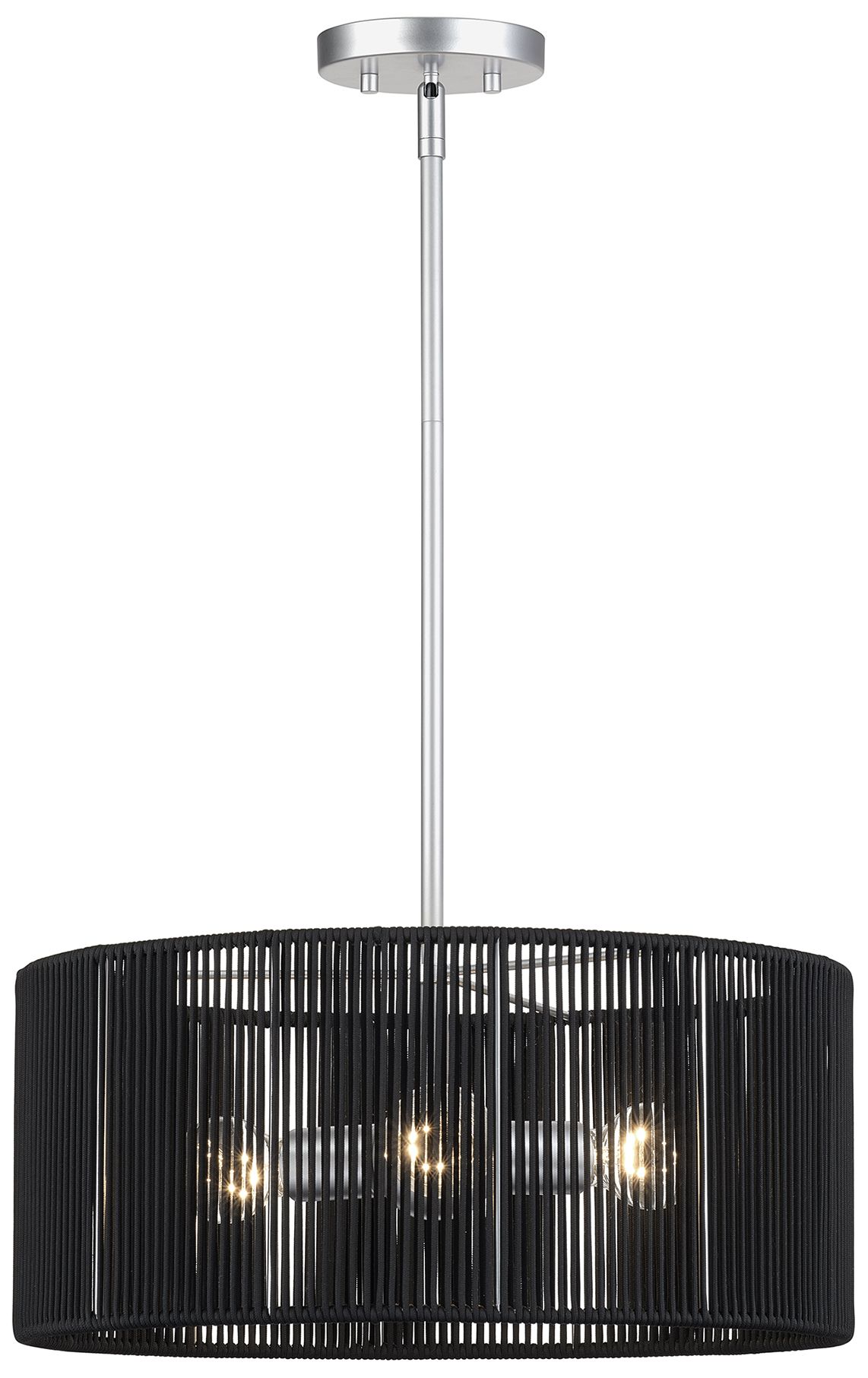 Image 3 Acordia 3 Light Painted Nickel Pendant Chandelier more views
