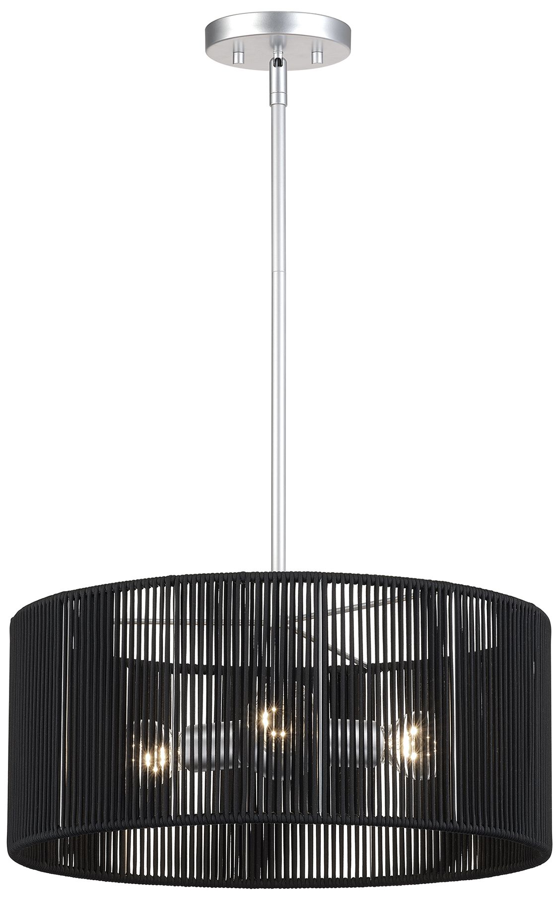 Image 4 Acordia 3 Light Painted Nickel Pendant Chandelier more views