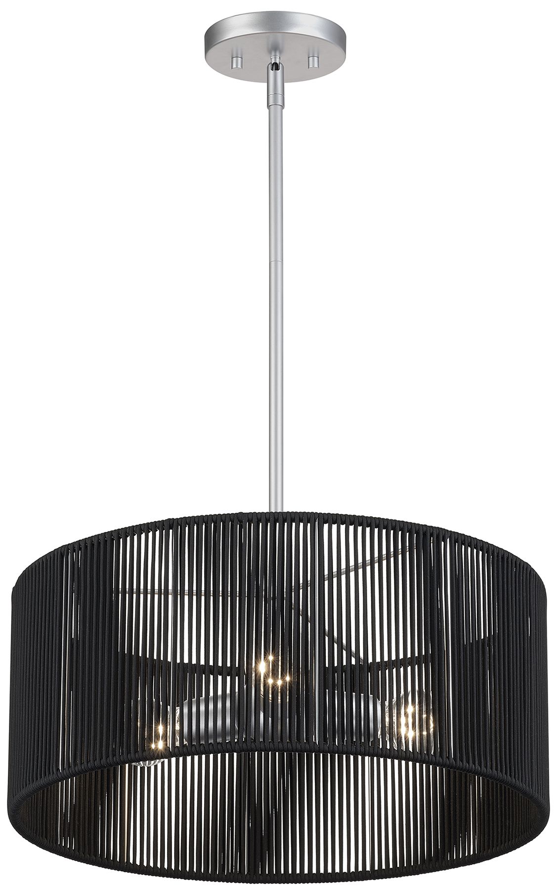 Image 5 Acordia 3 Light Painted Nickel Pendant Chandelier more views