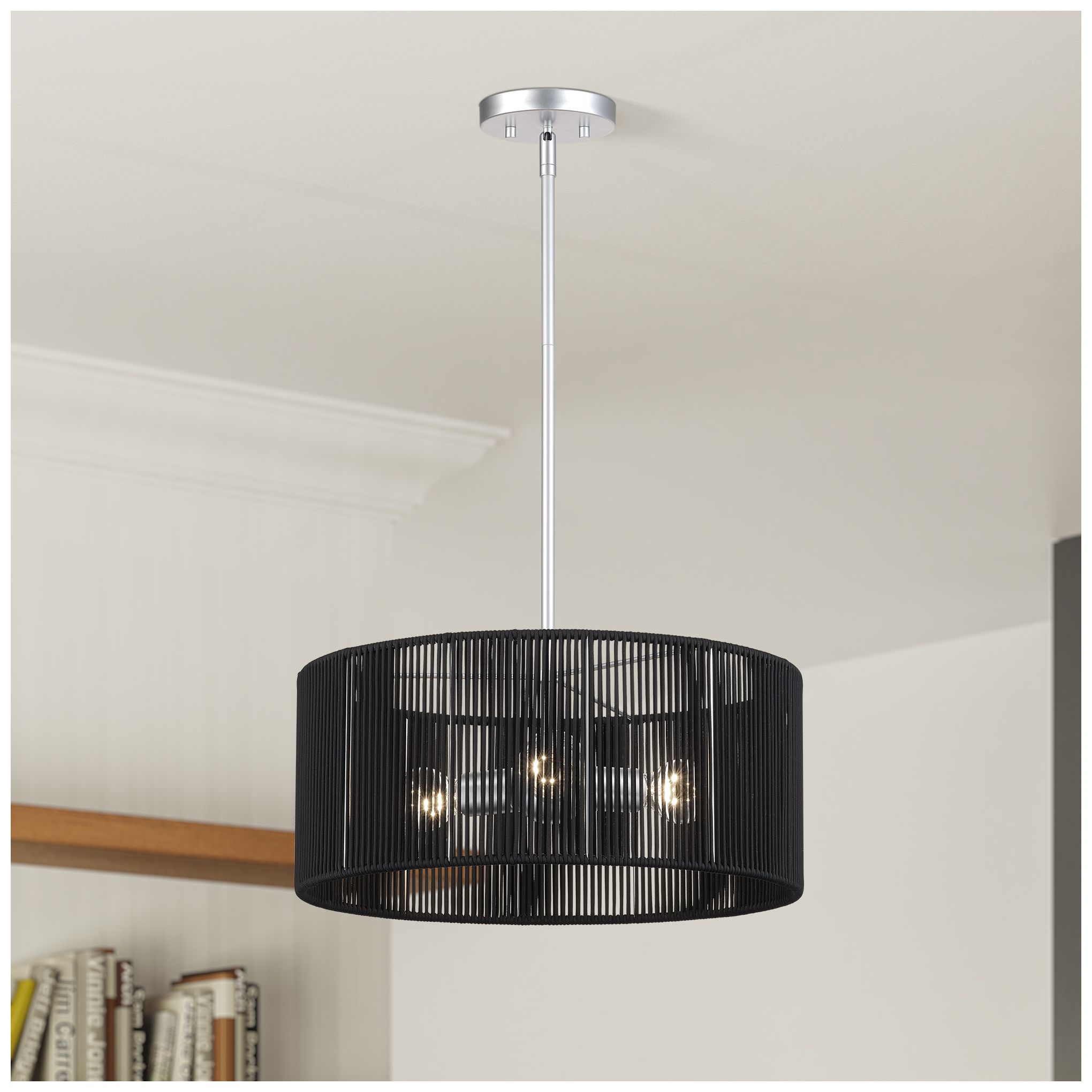Acordia 3 Light Painted Nickel Pendant Chandelier