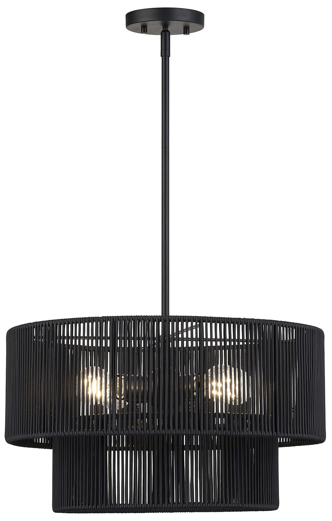 Acordia 4 Light Black Pendant Chandelier
