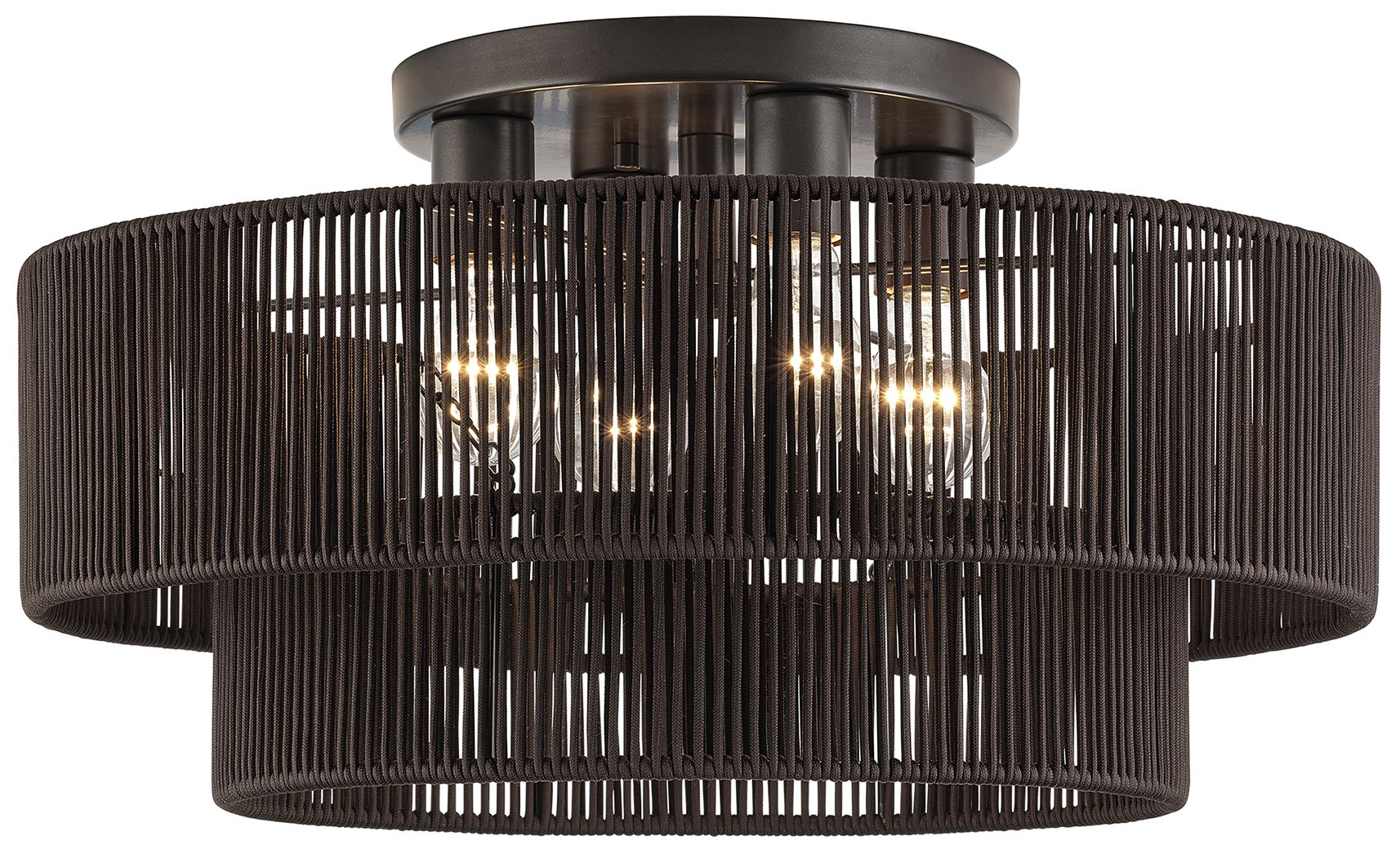 Acordia 4 Light English Bronze Extra Large Semi-Flush