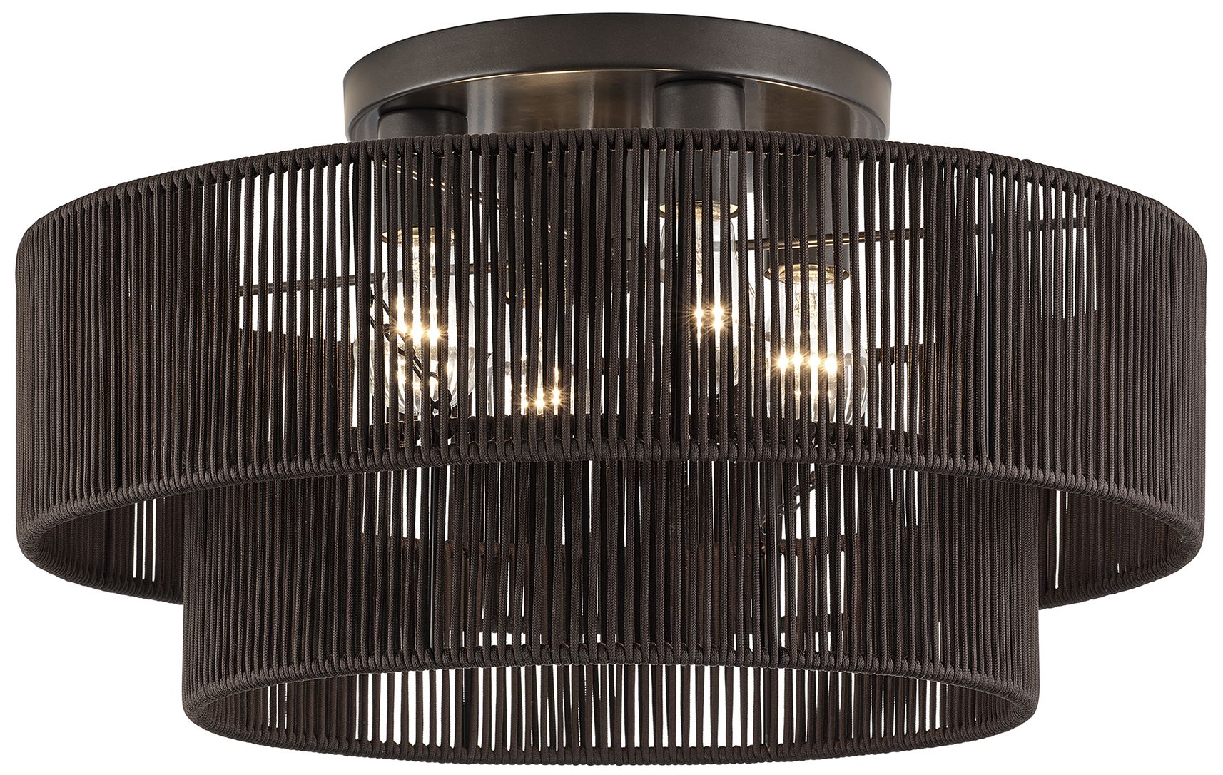 Image 4 Acordia 4 Light English Bronze Extra Large Semi-Flush more views