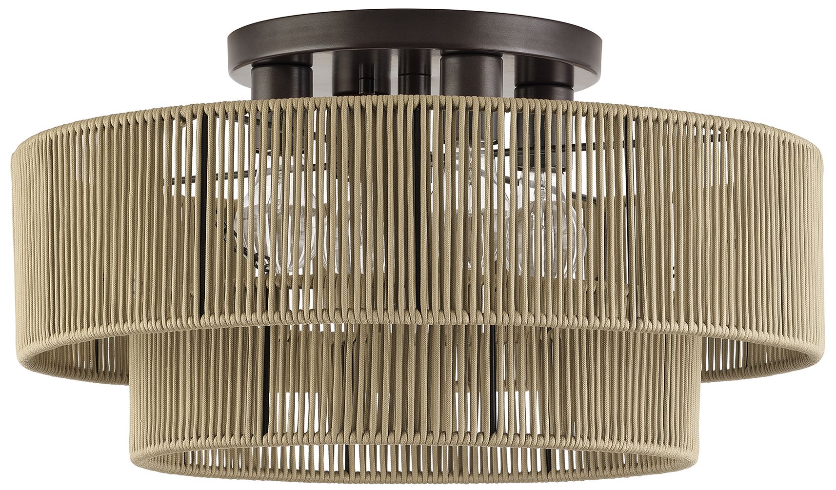 Image 3 Acordia 4 Light English Bronze Extra Large Semi-Flush more views