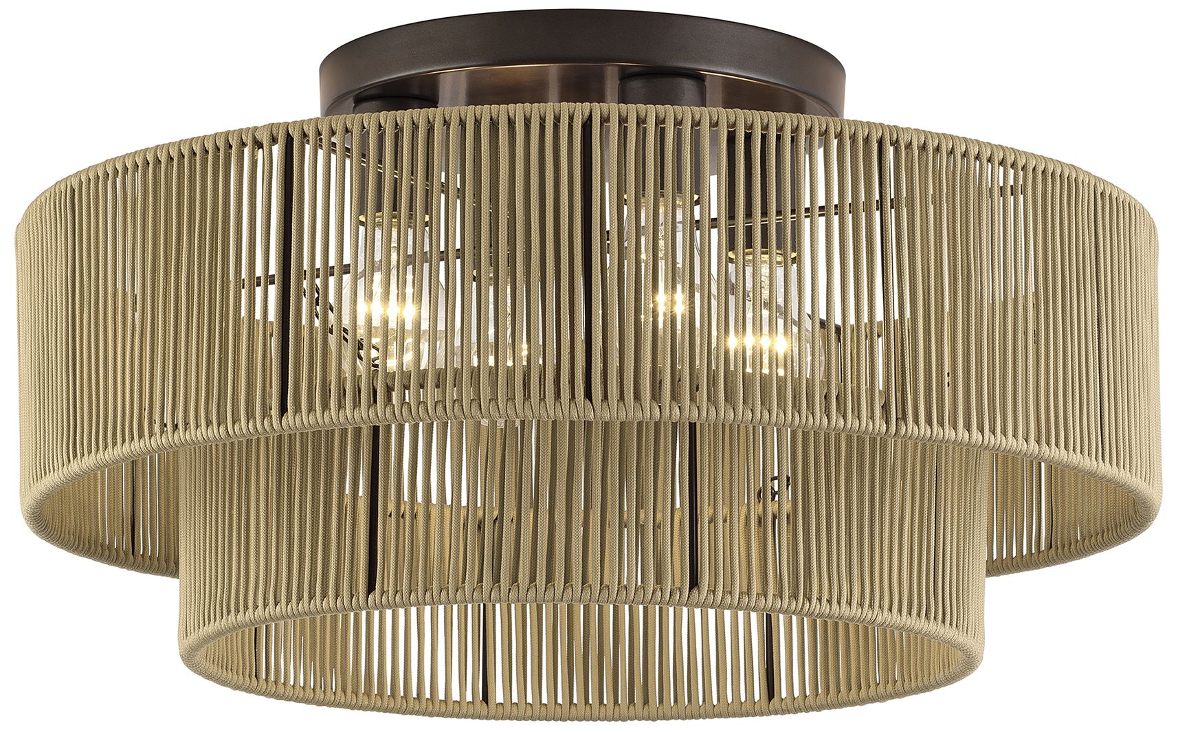Image 4 Acordia 4 Light English Bronze Extra Large Semi-Flush more views