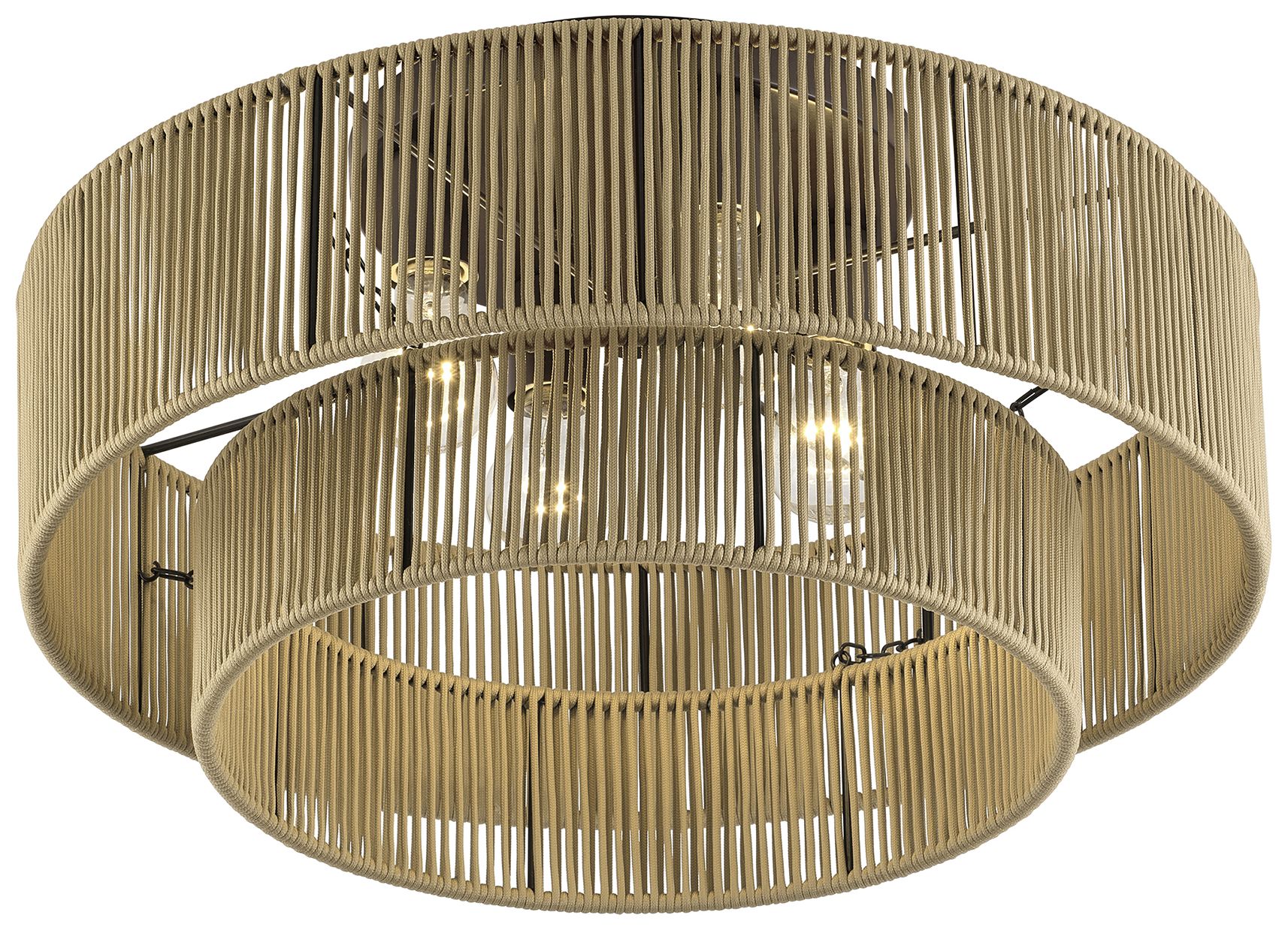 Image 6 Acordia 4 Light English Bronze Extra Large Semi-Flush more views