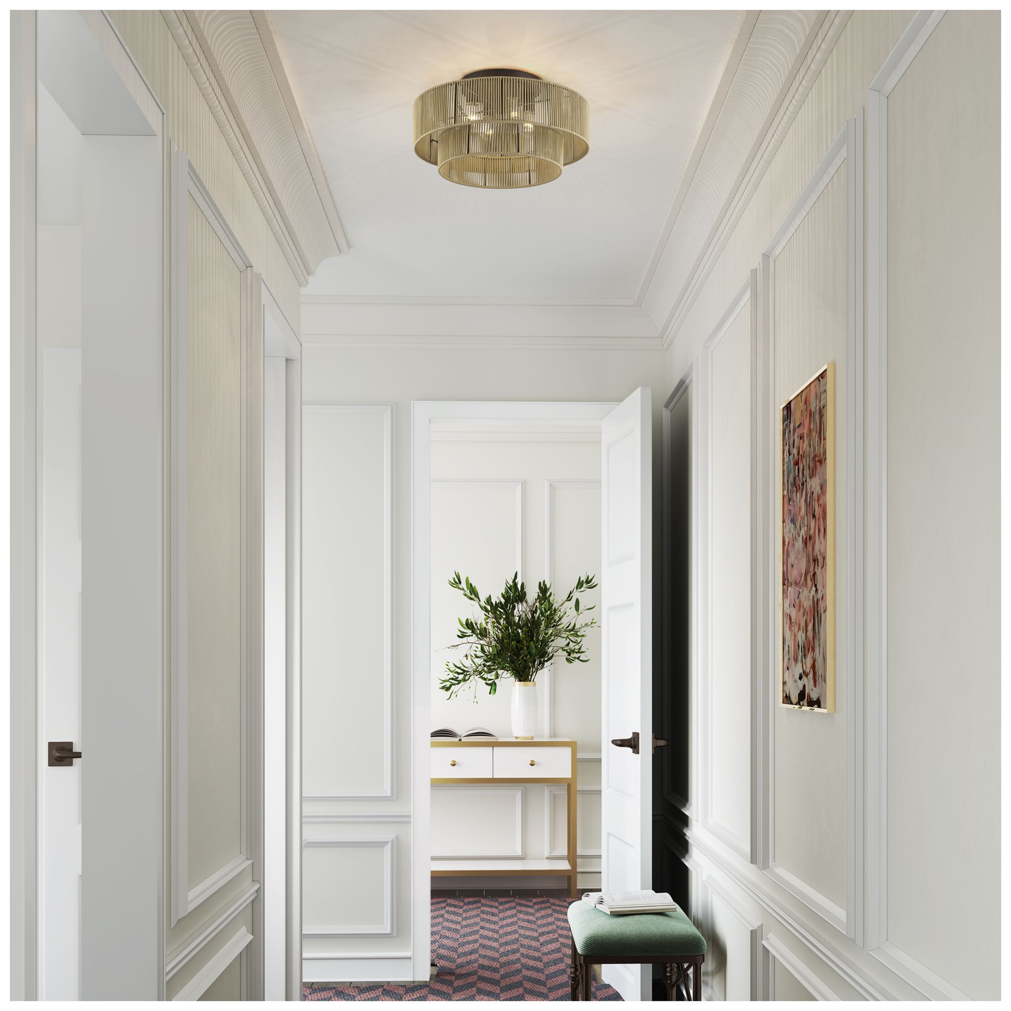 Acordia 4 Light English Bronze Extra Large Semi-Flush