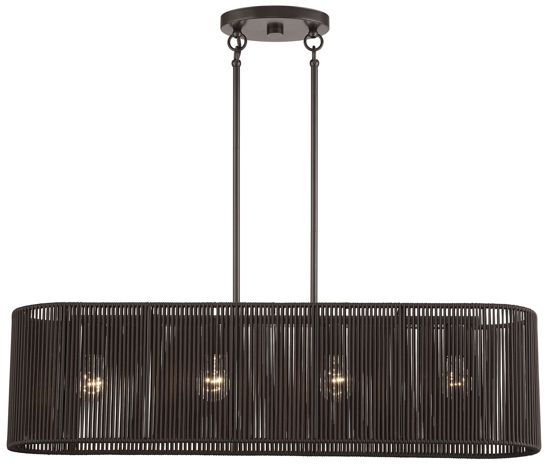 Image 4 Acordia 4 Light English Bronze Large Linear Chandelier more views