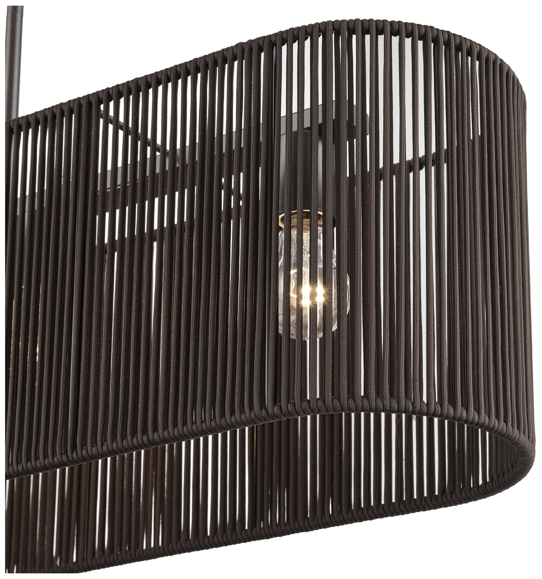 Image 7 Acordia 4 Light English Bronze Large Linear Chandelier more views
