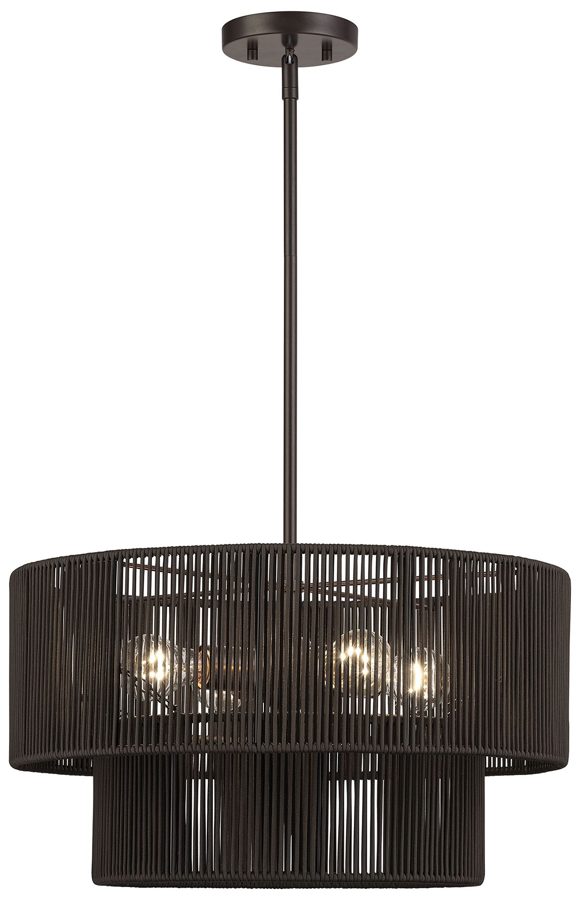 Acordia 4 Light English Bronze Pendant Chandelier