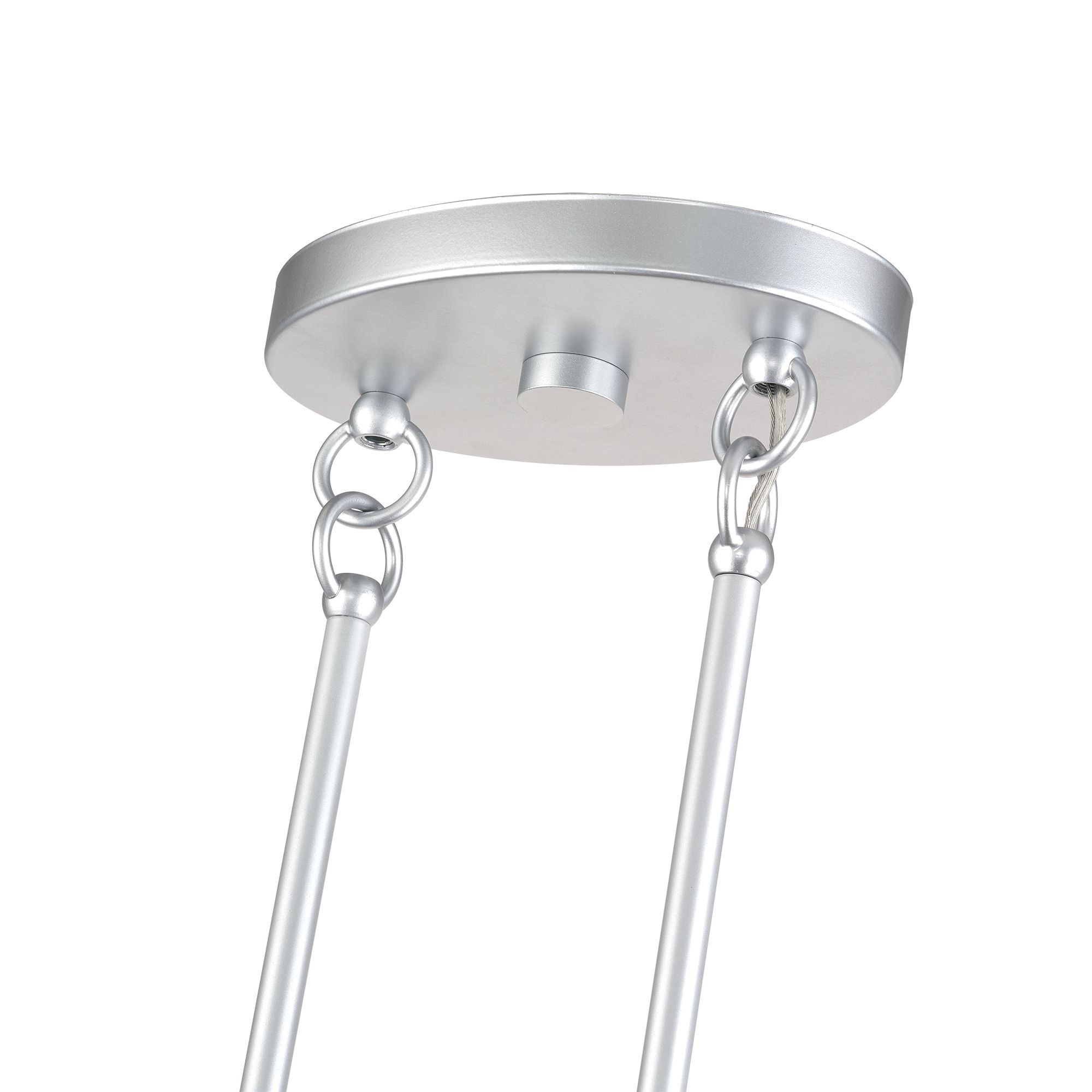 Acordia 4 Light Painted Nickel Large Linear Chandelier