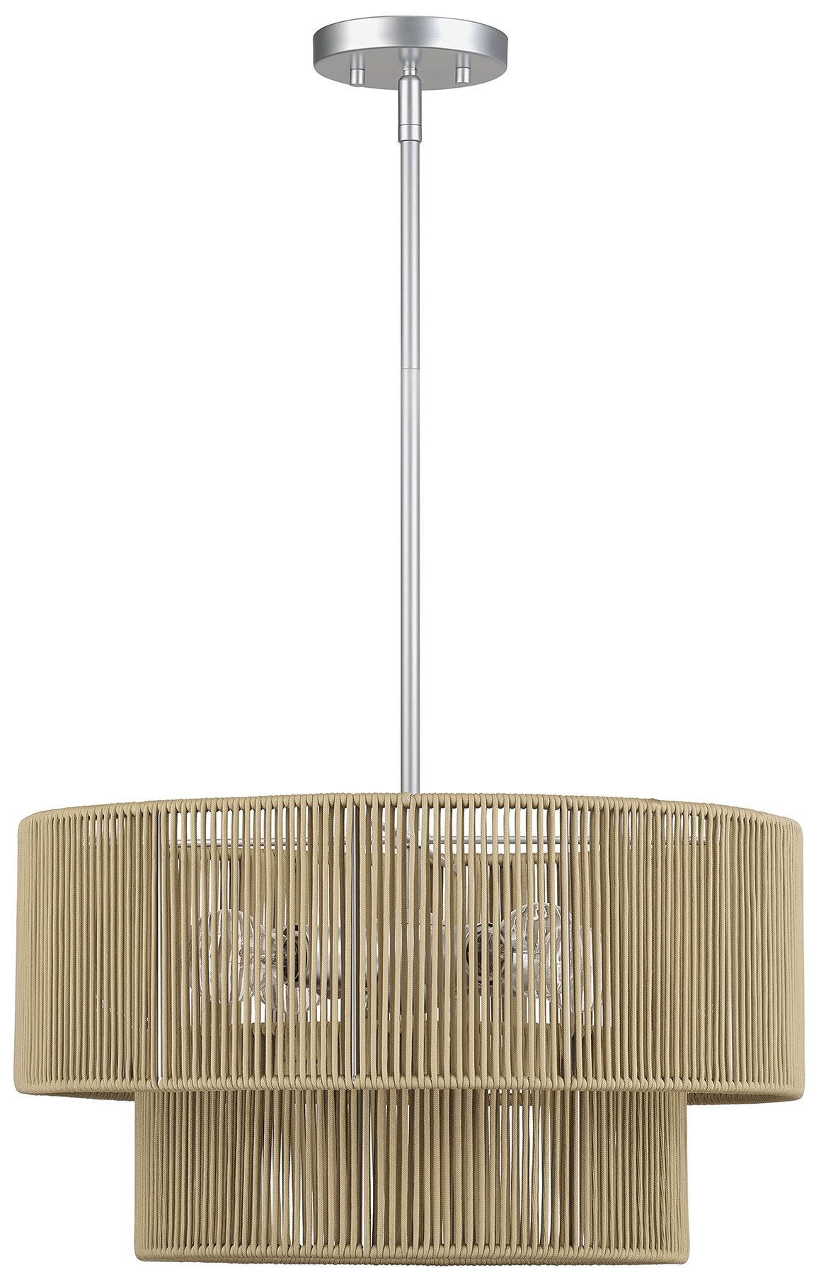 Image 3 Acordia 4 Light Painted Nickel Pendant Chandelier more views