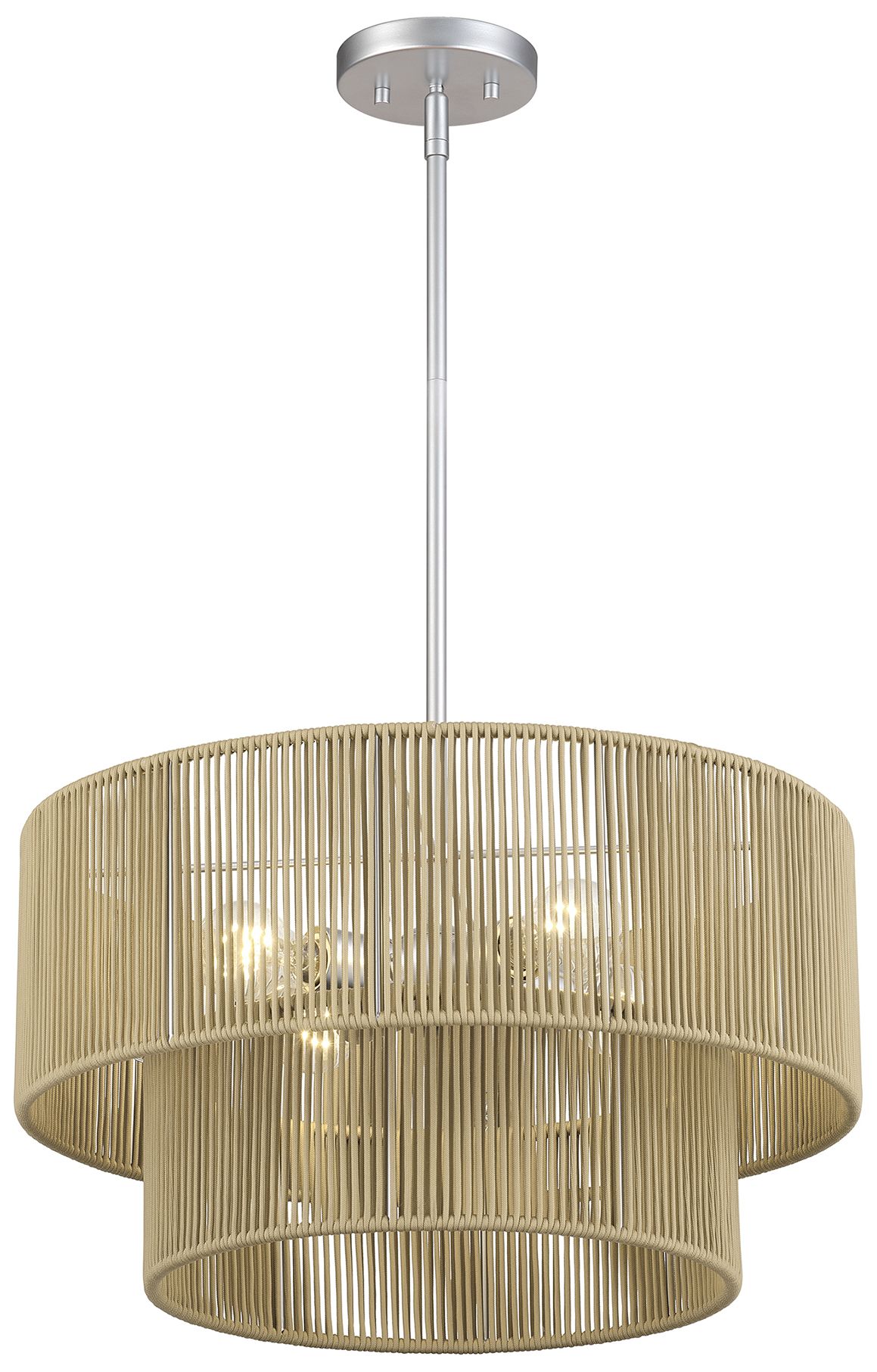 Image 5 Acordia 4 Light Painted Nickel Pendant Chandelier more views