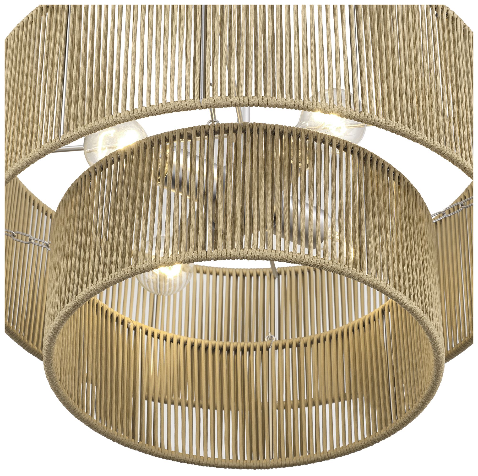 Image 6 Acordia 4 Light Painted Nickel Pendant Chandelier more views