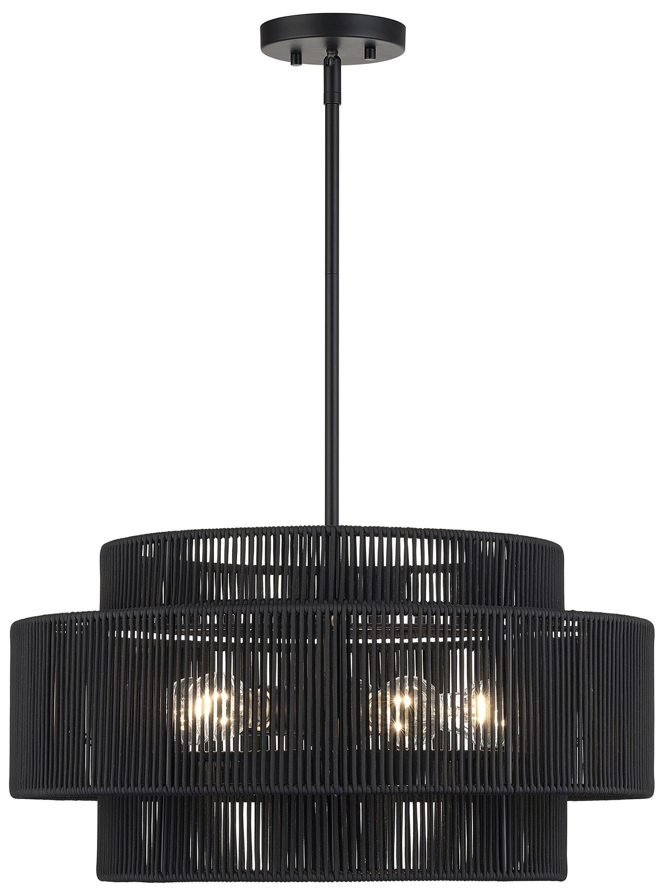 Acordia 5 Light Black Pendant Chandelier