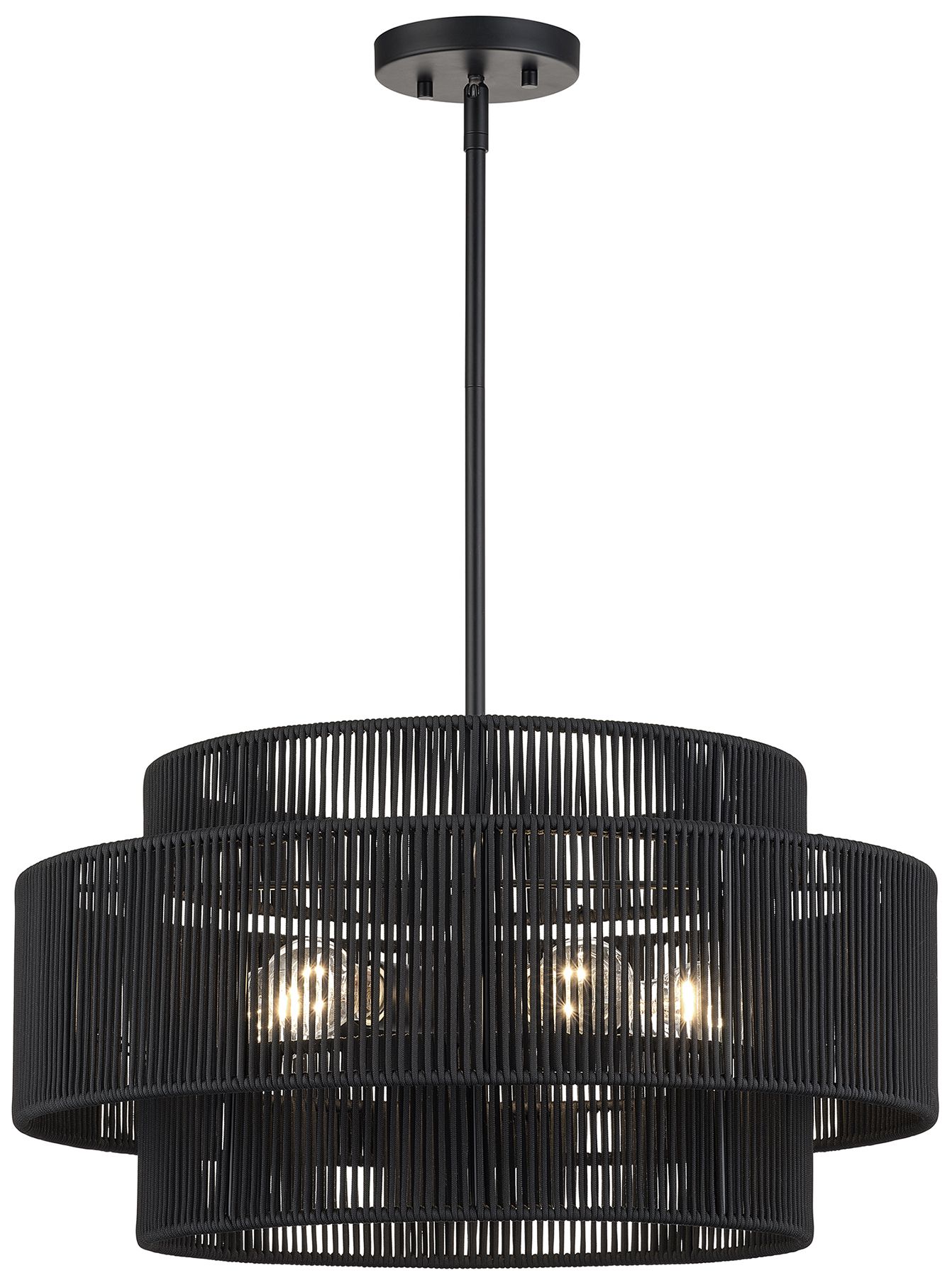 Thumbnail4 of Acordia 5 Light Black Pendant Chandelier more views