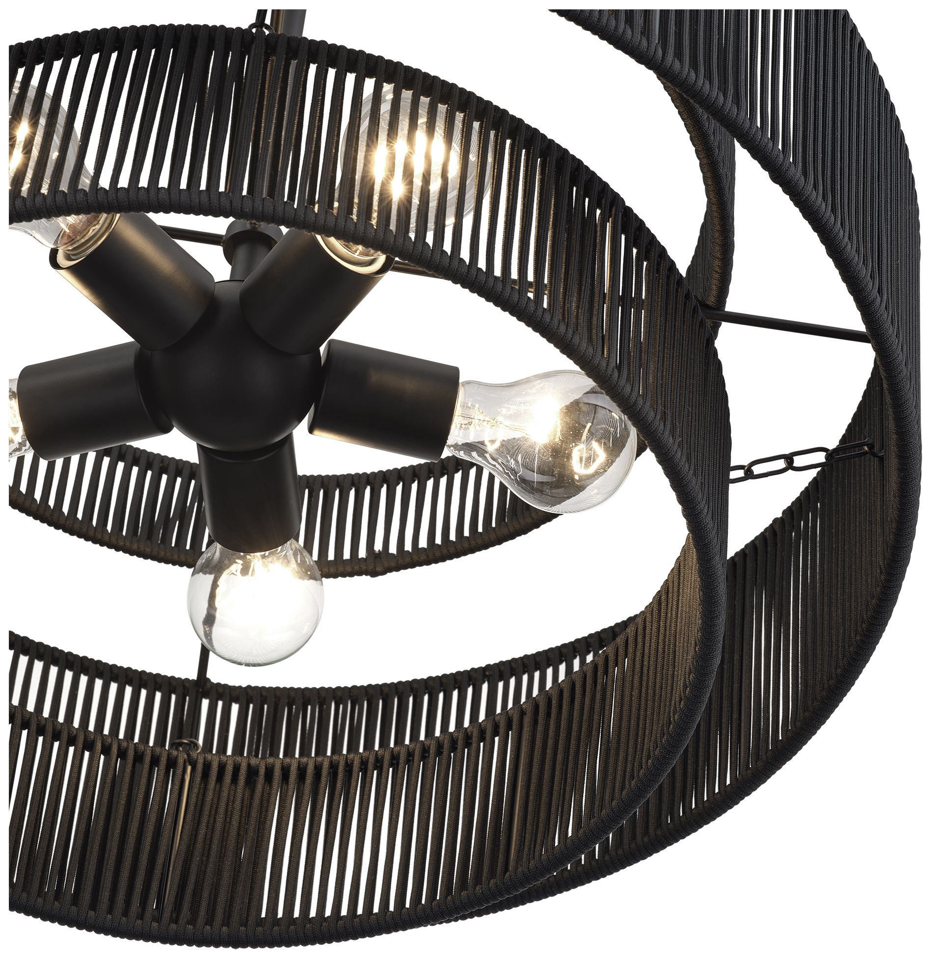 Acordia 5 Light Black Pendant Chandelier