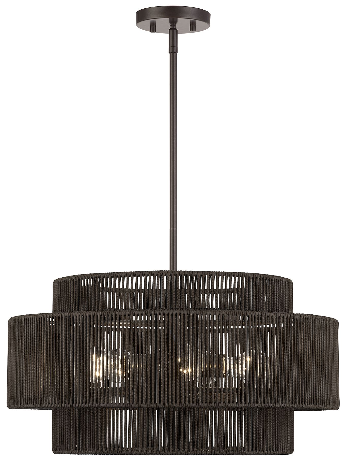 Acordia 5 Light English Bronze Pendant Chandelier