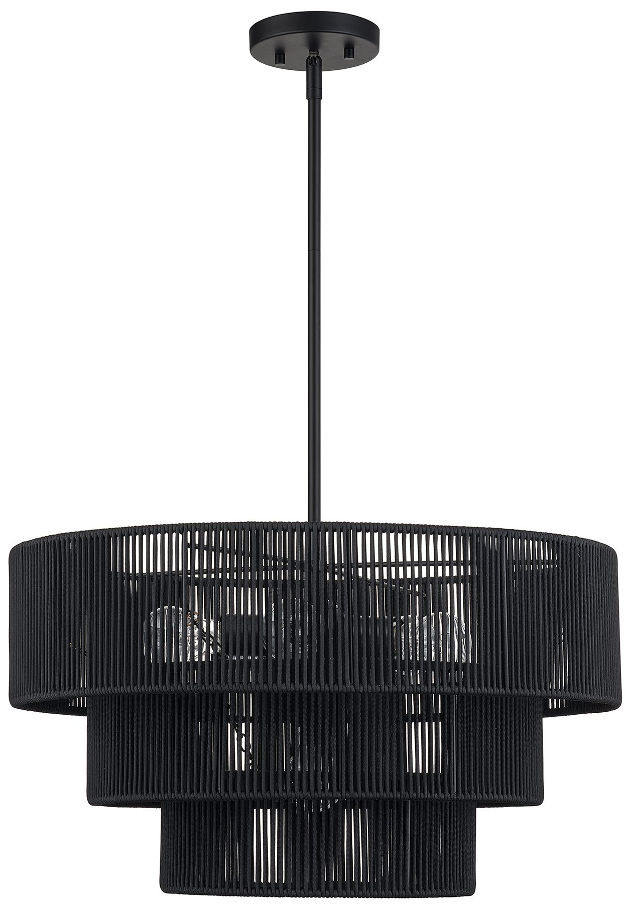 Image 3 Acordia 6 Light Black Pendant Chandelier more views