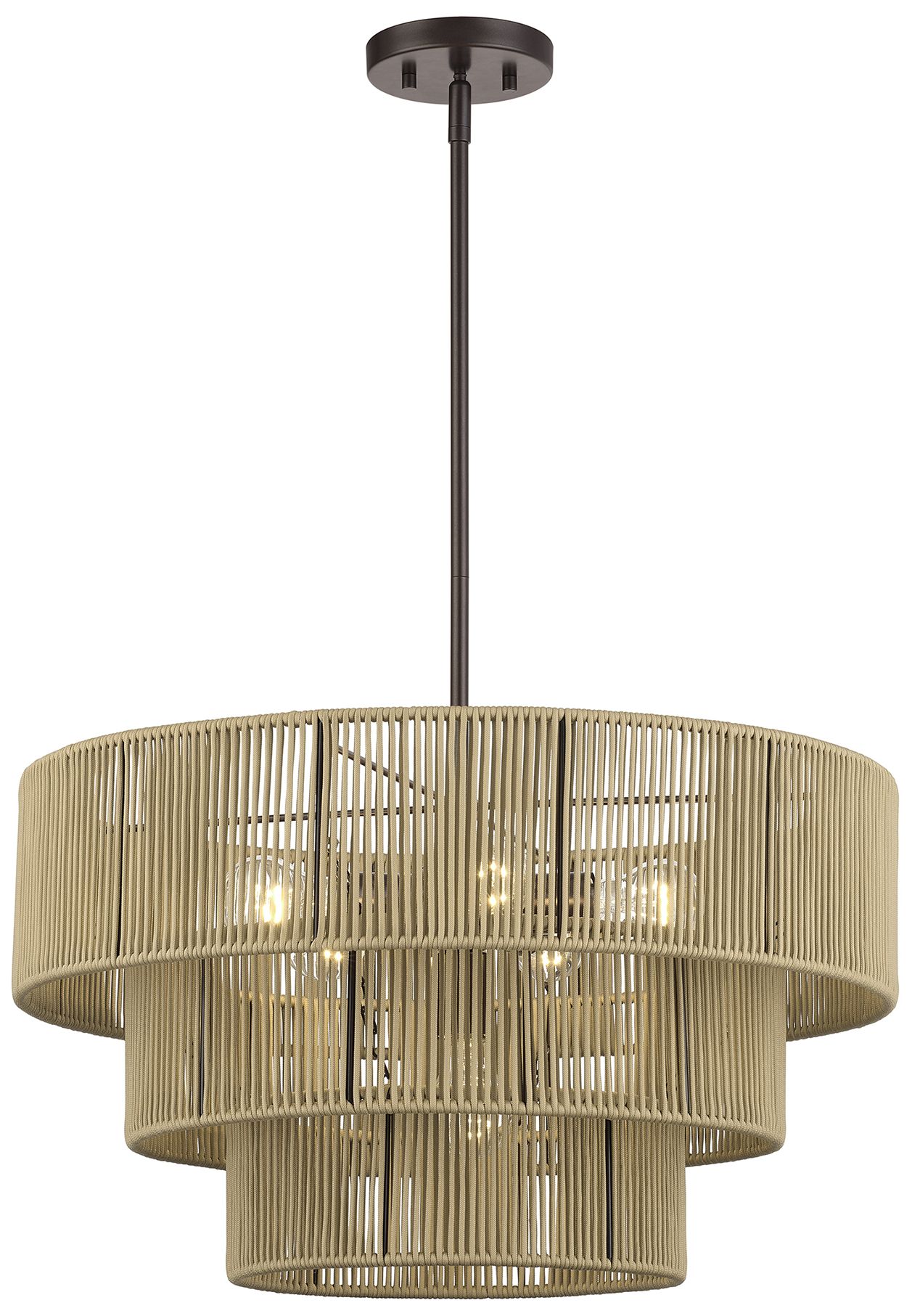 Image 4 Acordia 6 Light English Bronze Pendant Chandelier more views