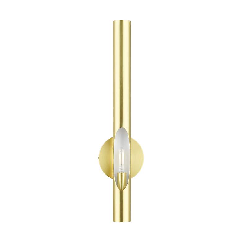 Image 4 Acra 1 Light Satin Brass ADA Single Sconce more views