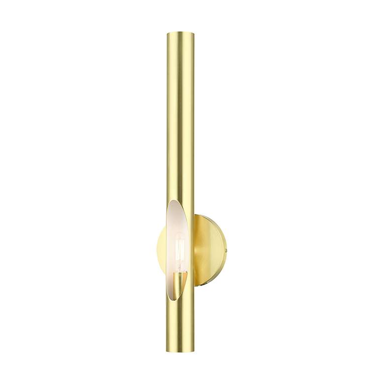 Image 6 Acra 1 Light Satin Brass ADA Single Sconce more views